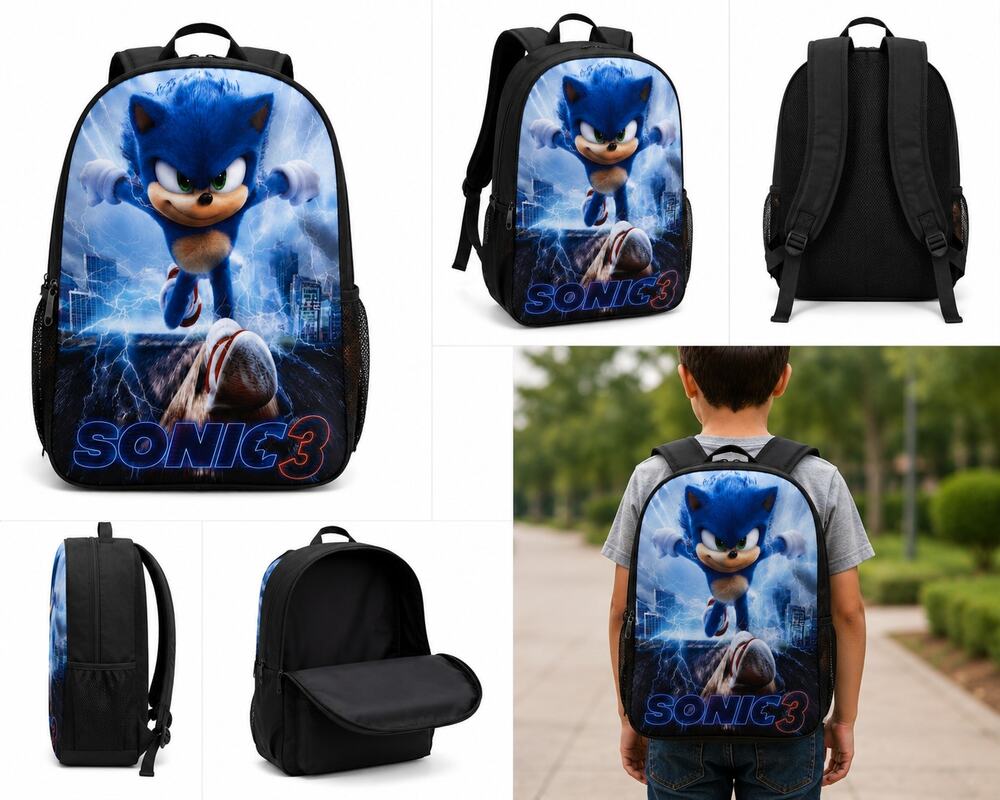 Sonic 3 Kids Backpack